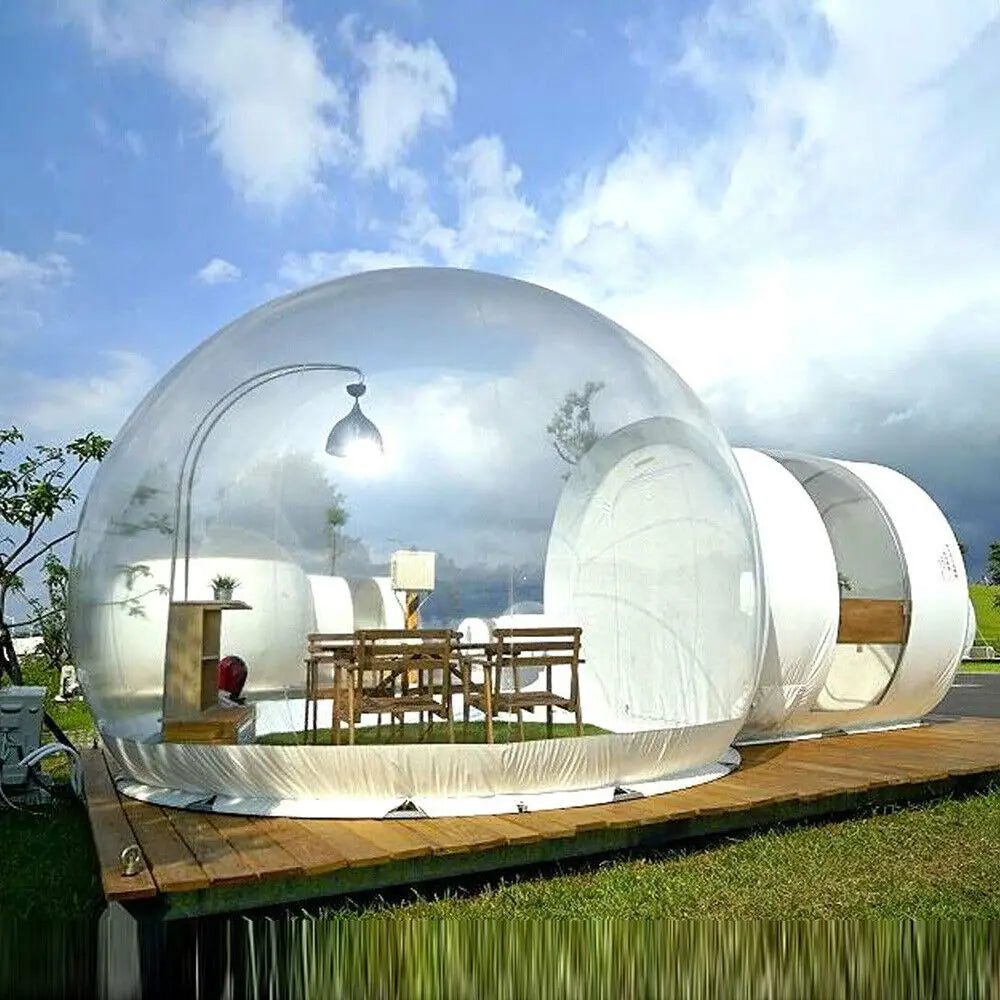 Inflatable Bubble House Outdoor PVC Clear Home Tent Commercial Camping Bubble Tent House Dome Transparent 3M(Exclude Blower)