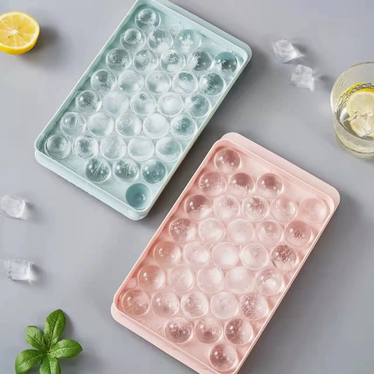 33 Ice Boll Hockey PP Mold Frozen Whiskey Ball Popsicle Ice Cube Tray Box Lollipop Making Gifts Kitchen Tools Accessories