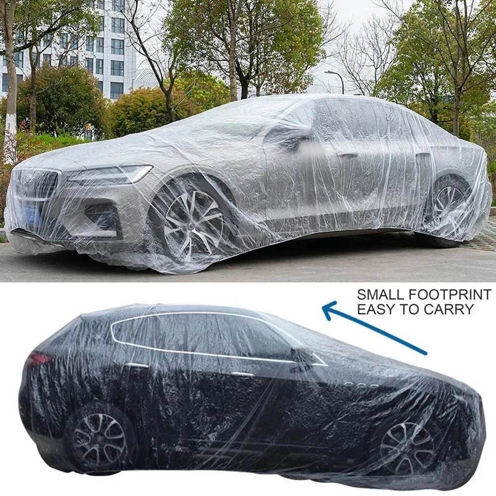 Car Clothing Disposable Car Clothing Film Material Car Cover Transparent Thickened Dustproof Rain Proof Dust Proof - MarvelouStoree