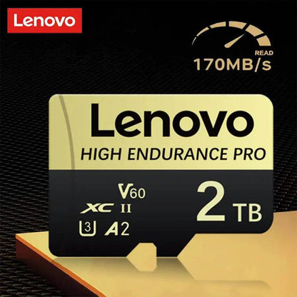 Lenovo Micro TF SD Card Blue Memory Card With SD Adapte 64gb Micro Card 128GB C10 A2 U3 TF Flash Cards 512GB Cartao De Memoria - MarvelouStoree