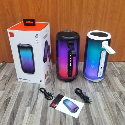 PULSE 5 Family K Song Bluetooth Speaker Portable Column RGB Atmosphere Lamp Audio Boombox Outdoor Waterproof Subwoofer With Mic