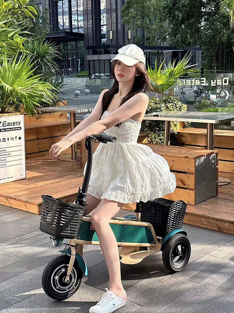 전기 세발 자전거 10 Inch Mini Household Scooter Foldable Adult Universal Fashion Electric Tricycle