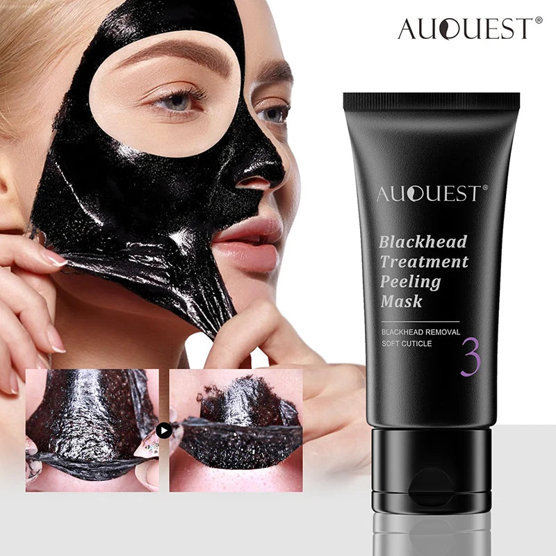 AUQUEST Blackhead Remover Black Dots Facial Masks NoseBamboo Charcoal Point Pimple Anti Acne Spot Face Skin Care Beauty Health