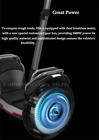 Daibot Powerful Electric Scooter 19 Inch Two Wheesl Self Balancing Scooters Off Road Hoverboard Skateboard For Adults Big Wheel