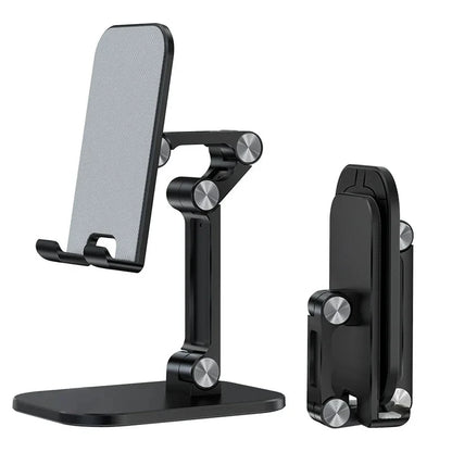 Three Sections Foldable Desk Mobile Phone Holder For iPhone for iPad Tablet Flexible adjustable Lazy phone holder ABS material