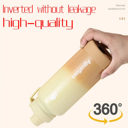 32OZ Large Capacity Thermo Bottle 1000ML Stainless Steel Thermal Thermo Water Portable Vacuum Mug Thermos Insulated Cup Tumbler