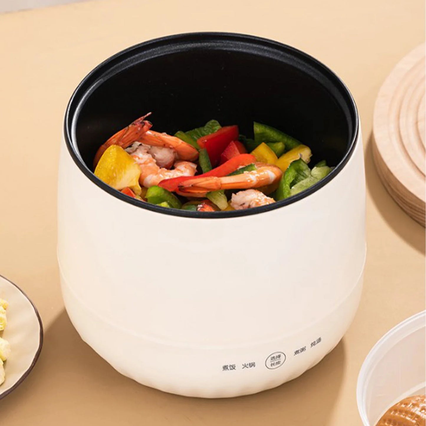 Mini Rice Cooker 1.8L Non Stick Smart Electric Rice Cooker for Grain Soup Porridge Stews Multifunctional Mini Cooker Rice Cooker