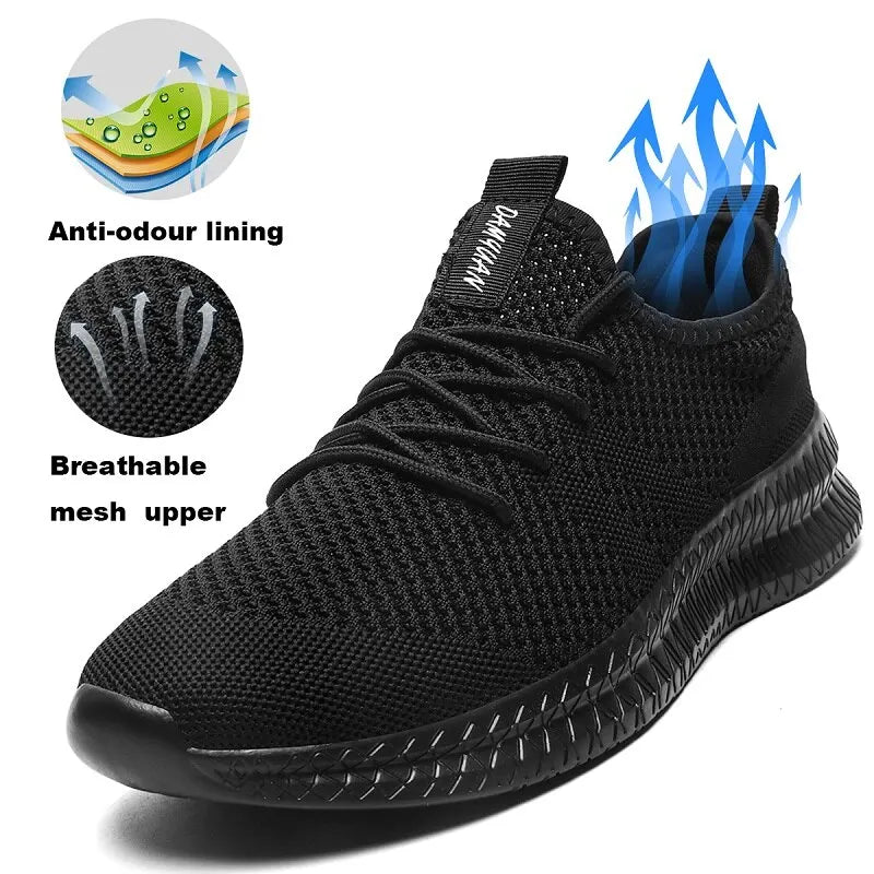 Men Running Shoes Lace up Men Sport Shoes Lightweight Comfortable Breathable Walking Sneakers Tenis Masculino Zapatillas Hombre