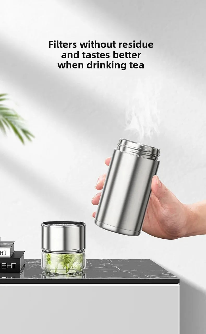 Portable Stainless Steel 316 Heat Preservation Cup Men Women's Small Tea Brewing Cup Net Weight Loss Gift Water Cup