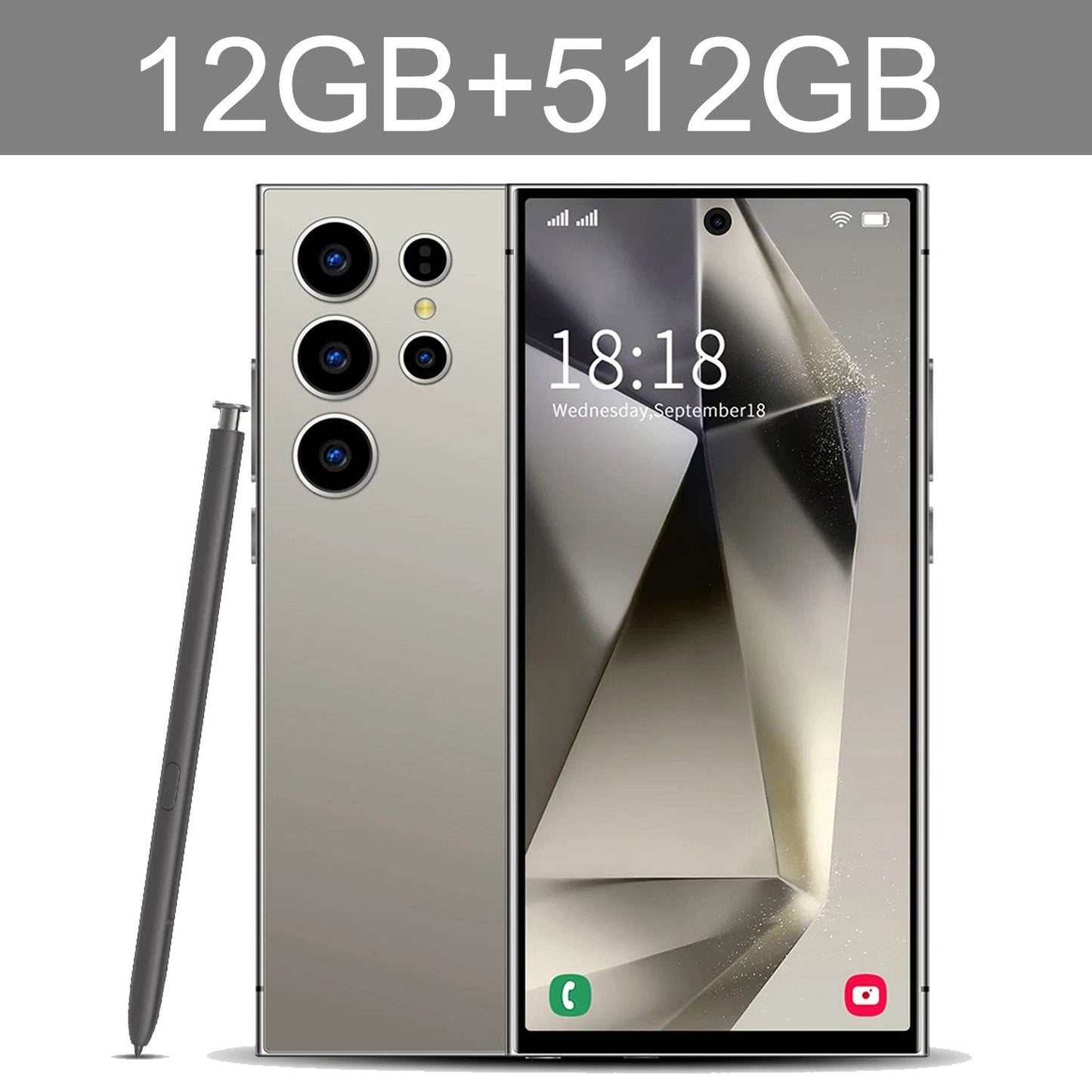 2024 new s24 ultra smartphone 6.8 HD screen cell phone 16G 1T 4G dual sim celulares android unlocked 72mp 8000mah mobile phone - MarvelouStoree