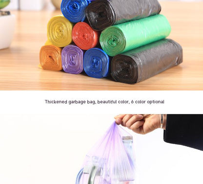 5 Rolls 1 pack 100Pcs Household Disposable Trash Pouch Kitchen Storage Garbage Bags Cleaning Waste Bag Plastic Bag