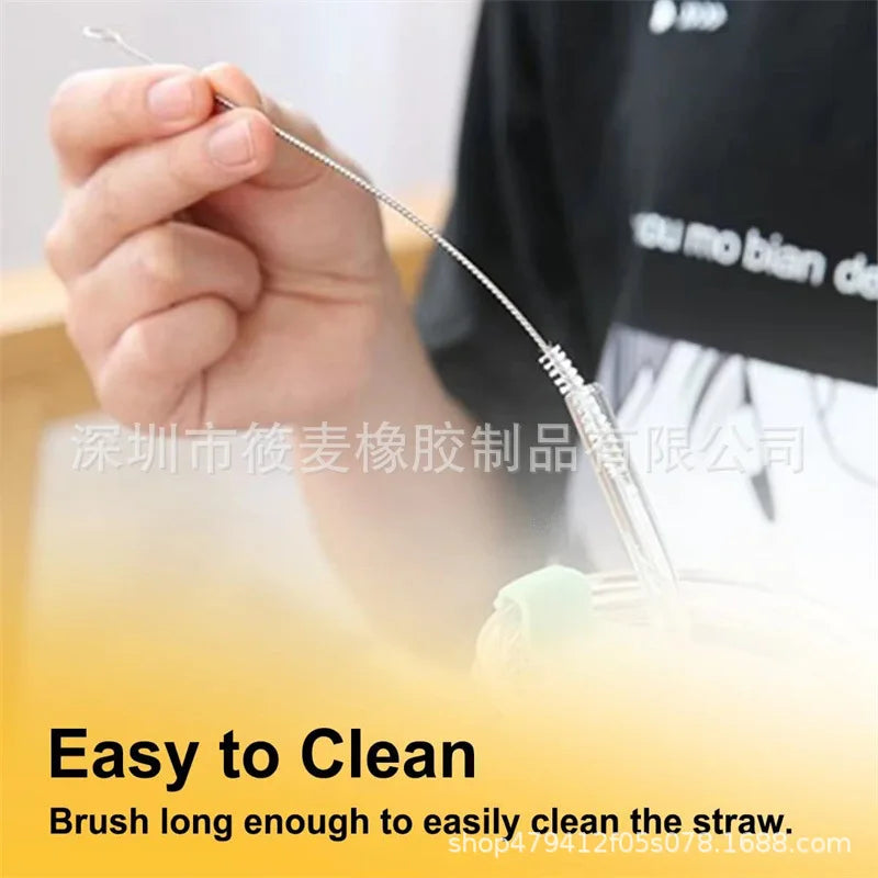 Replacement Straw Compatible for Stanley 20/ 30 Oz Cup Travel Tumbler Water Straw with Cleaning Brush Cup Accessories