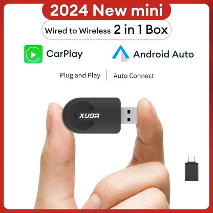 XUDA NEW Wireless CarPlay Android Auto Wireless Adapter Smart Mini Box Plug And Play WiFi Fast Connect Universal For Nissan - MarvelouStoree