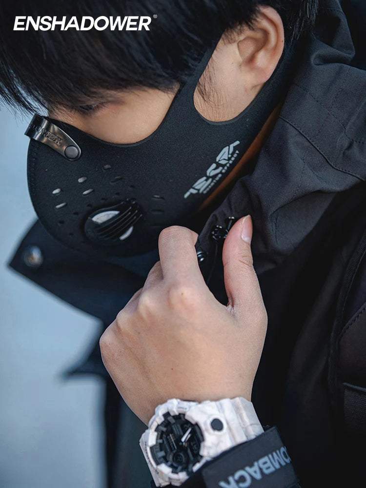 ENSHADOWER & COMBACK & PUPILTRAVEL cyberpunk face mask cosplay ninja wear street wear techwear