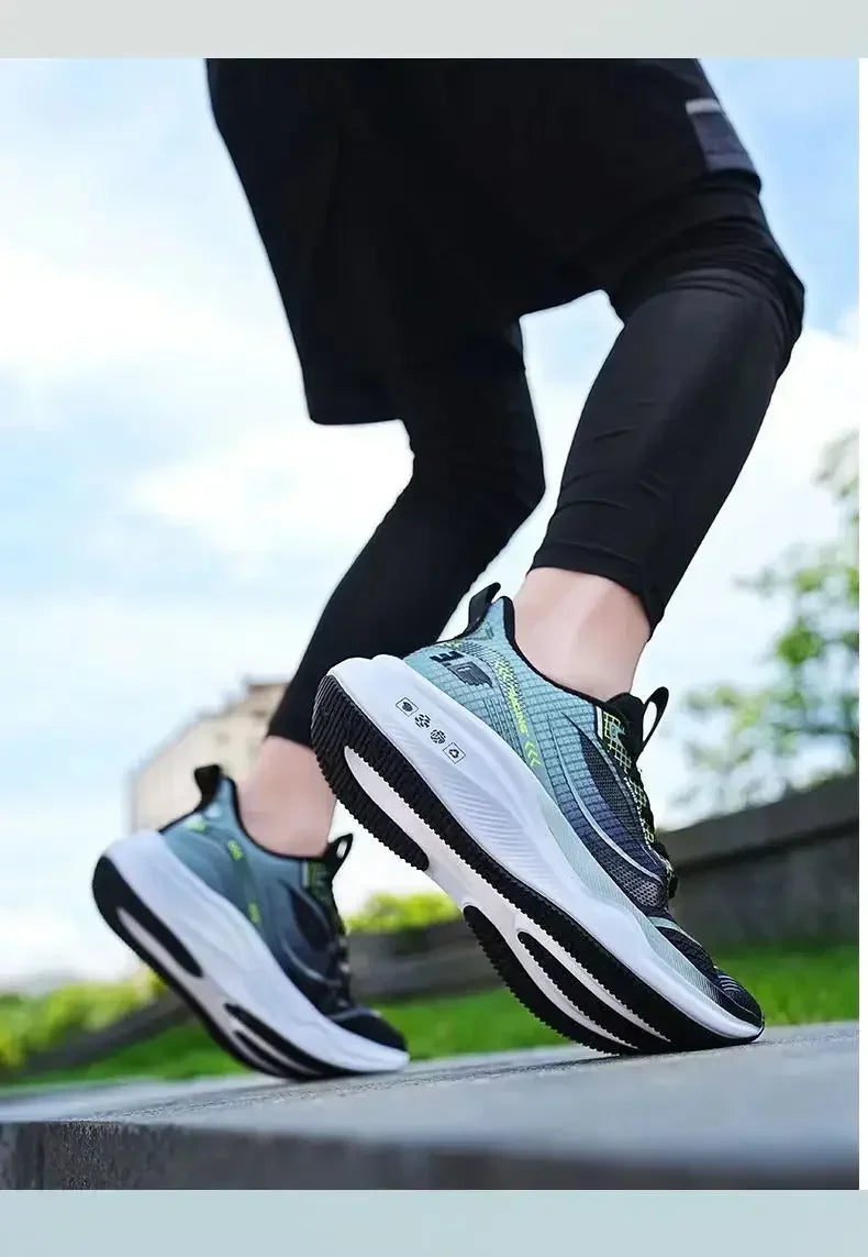 Men's Running Sports Shoes Casual Fashion Popular Fish Mesh Breathable Sneakers Running Shoes Sneakers