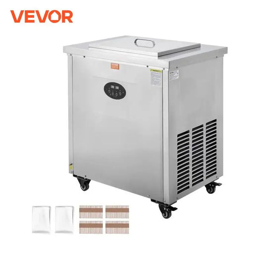 VEVOR Commercial Popsicle Machine, 2 Mould Set - 52 PCS Ice Pops Making Machine, Stainless Steel Commercial Ice Lolly Maker