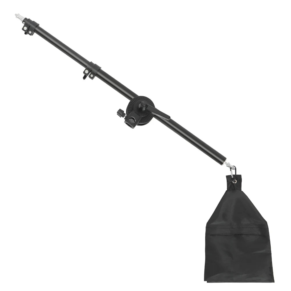 Studio Photo Telescopic Boom Arm Top Light Stand With Sandbag for Speedlite /Mini Flash Strobe /Softbox/LED Video