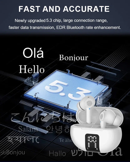 M10 Translation Earphones 144 Languages Instant Translated Smart Voice Wireless Bluetooth Travel Translator Headset 2024 Newest