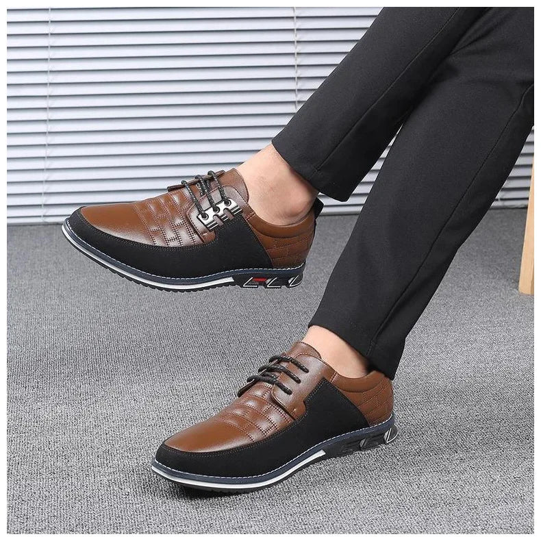 Hot Men Casual Shoes Buckle Leather Shoes for Men Business Slip-on Shoes Office Work Shoes Men Loafers Sapato Masculino