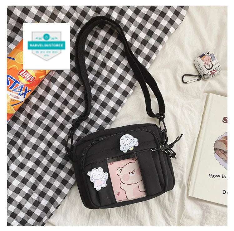 New Kawaii Bag Girls 2024 New JK Transparent Bag Small Crossbody Bag For Women Purses and Handbags Shoulder Bag Itabag Bolso