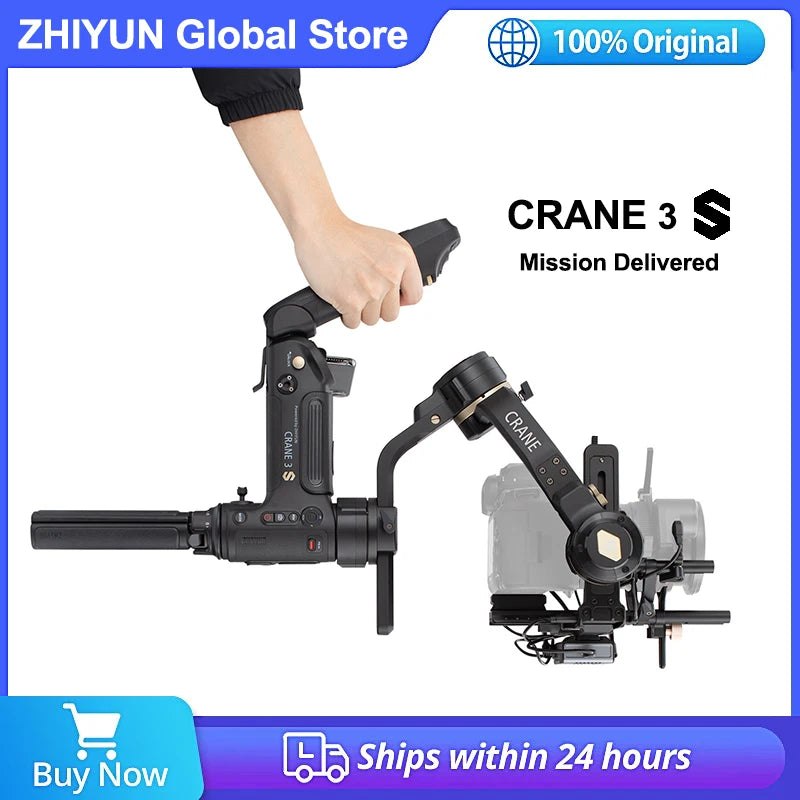 Zhiyun CRANE 3S 3-axis Handheld Gimbal Camera Stabilizer Support 6.5KG DSLR Camcorder Video Cameras for Nikon Canon