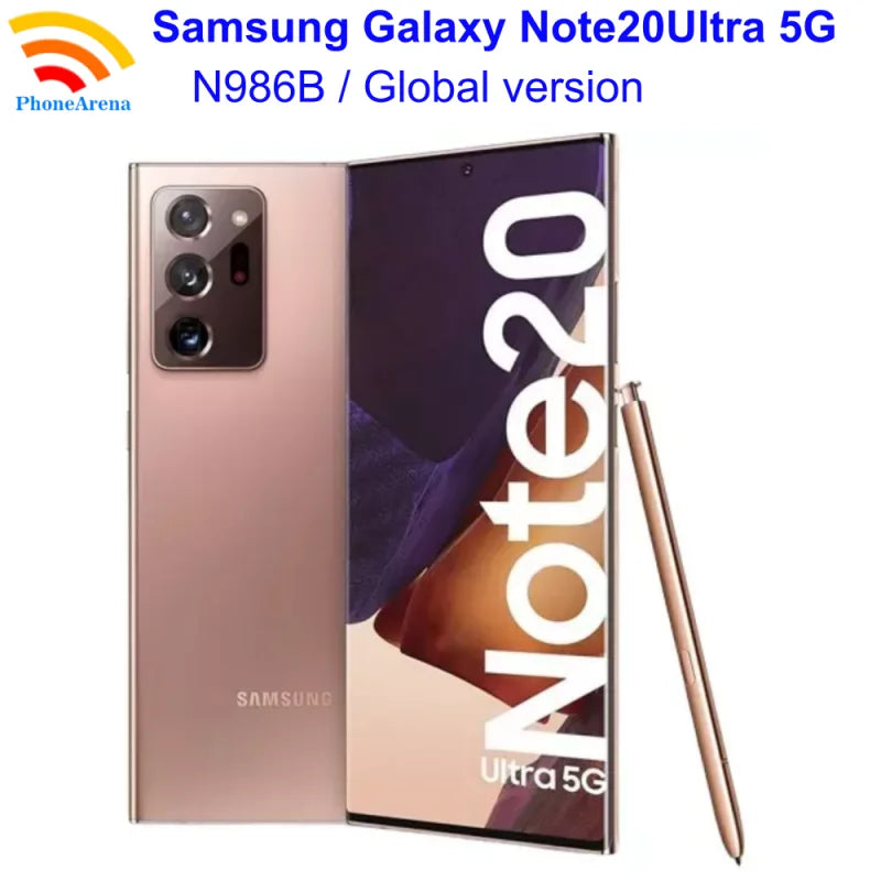 Samsung Galaxy Note20 Ultra 5G Note20U N986B 12GB RAM 256/512GB ROM 6.9" Global Version NFC Exynos Original Unlocked Cell Phone