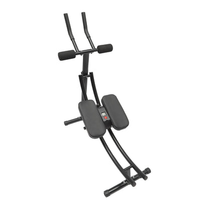 Foldable Ab Machine, 3-Gear Core Abdominal Trainer Adjustable Heights Full Strength Training Equipment Abdominal Crunch Shaper