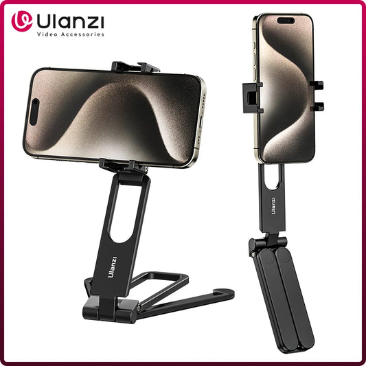 Ulanzi MA26 Mini Pocket Foldable Tripod for Phone Vertical Horizontal Shooting Expansion Video Light Microphone Photography Vlog