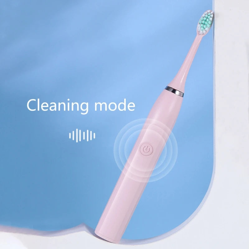 Ultrasonic Electric Toothbrush, 5 Modes, AA Battery Powered Toothbrush, 3 Brush Heads 19800 Vibrations Per