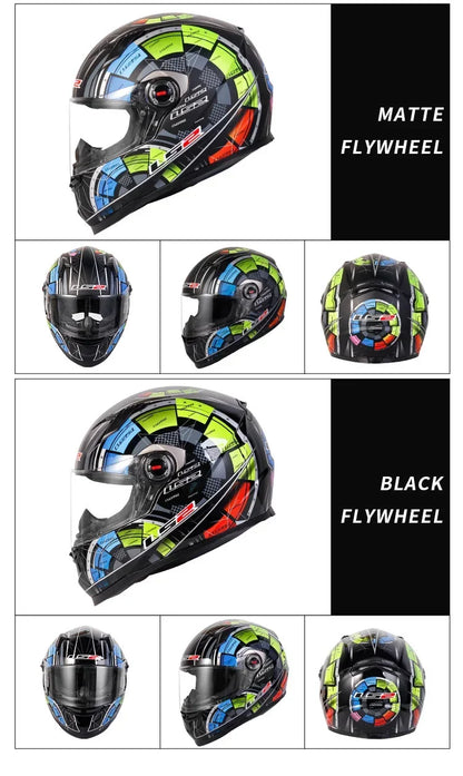 LS2 Clown full face motorcycle helmet ls2 FF358 motocross racing man woman casco moto casque ECE Approved