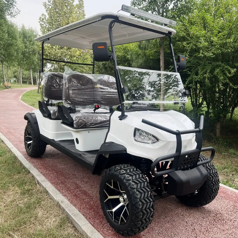 2023 New Tourist Golf Carts Four-Whee 4 Seat 48V 72V Vehicle Street Legal Electric Golf Cart 6 Seater Lithium Battery Golf Car