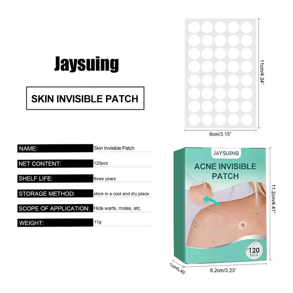 120pcs Invisible Acne Pimple Patch Professional Face Skin Care Repair Acne Healing Absorbing Spot Sticker for Men Women