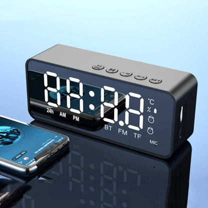 Bluetooth Speaker Clocks, FM Radio, LED Digital Smart Alarm Clock, Electronic Desktop Clocks, Table Decor, Hot