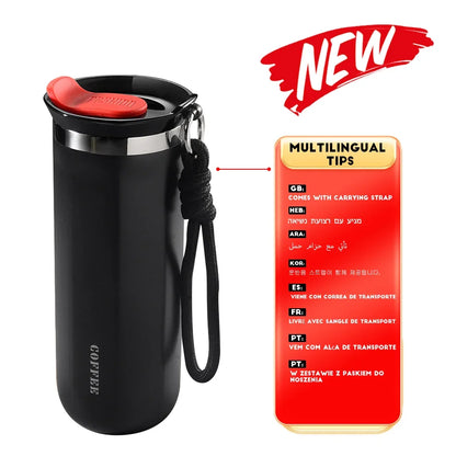 Thermal Mug Thermos For Coffee Tumbler Cup Water Bottle Stainless Steel Insulated Vacuum Flasks Leakproof For Travle Drinkware