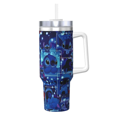 Custom Stitch Stainless Steel Tumbler Travel Mugs Cup Large Coffee Mug Portable Cold Drink Milk Tea Water Bottle