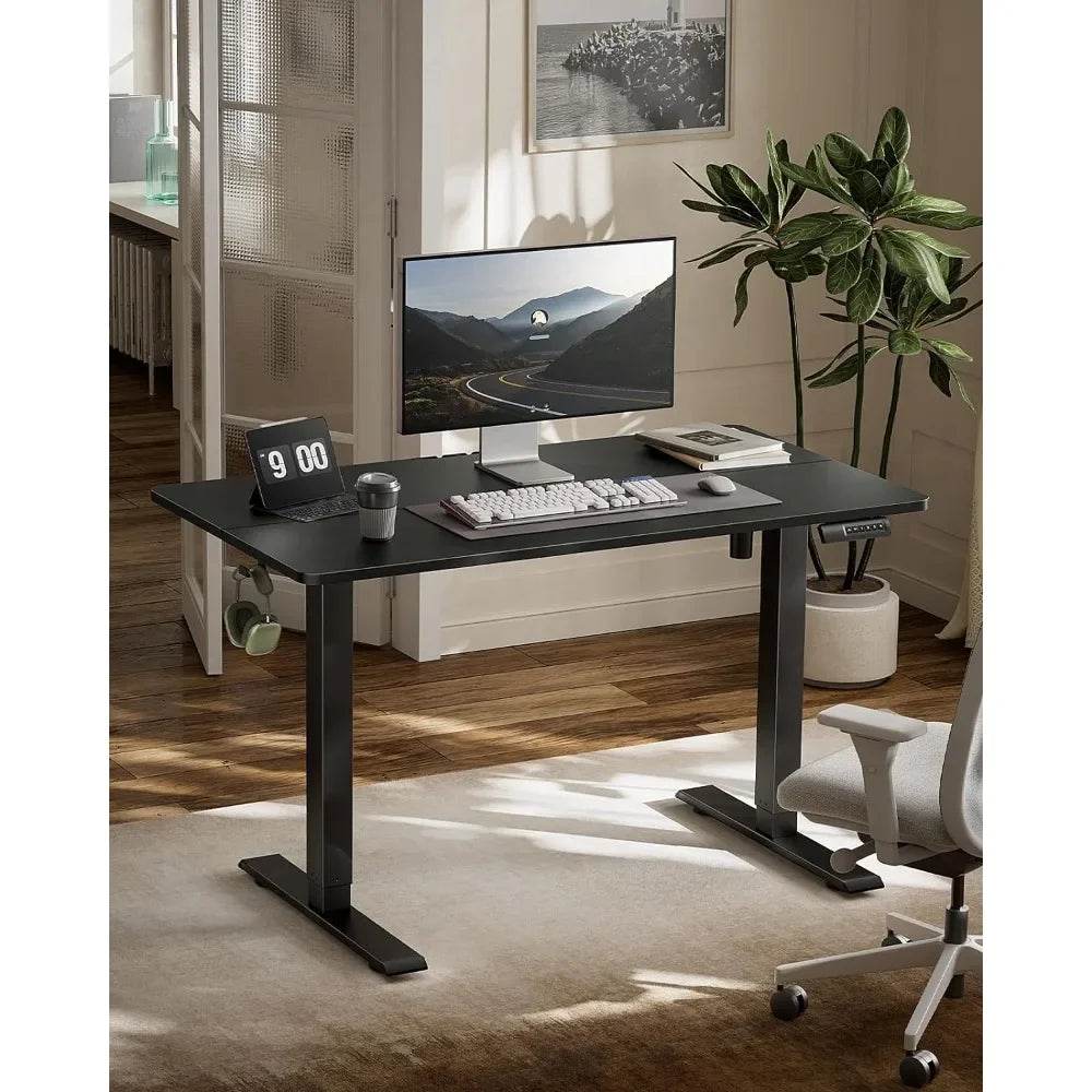 Electric Standing Desk Adjustable Height, 48 * 24 Inch Sit Stand up Desk for Home Office Furniture Computer Desk - MarvelouStoree