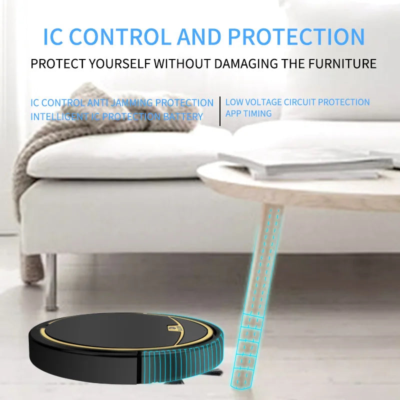 Vacuum Cleaner Robot Smart 2800PA Remote Control Wireless Auto Cleaning Machine Floor Sweeping Wet Dry Vacuum Cleaner  For Home