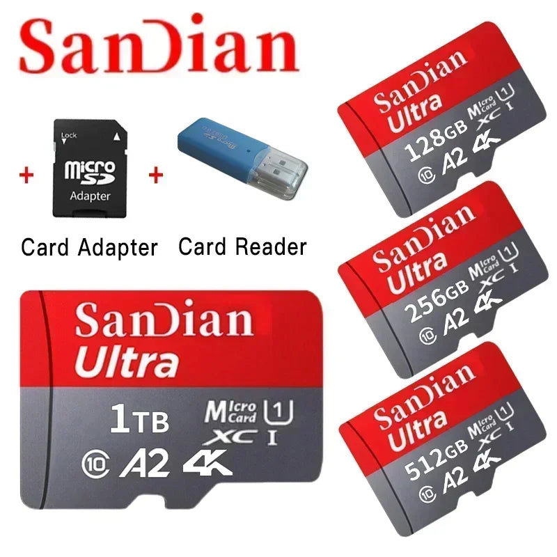 High Speed Memory Card Original SD Card 1TB 2TB Class 10 Large Capacity Storage Device Sd Memory Card for PC/Laptop/Mac/Camera