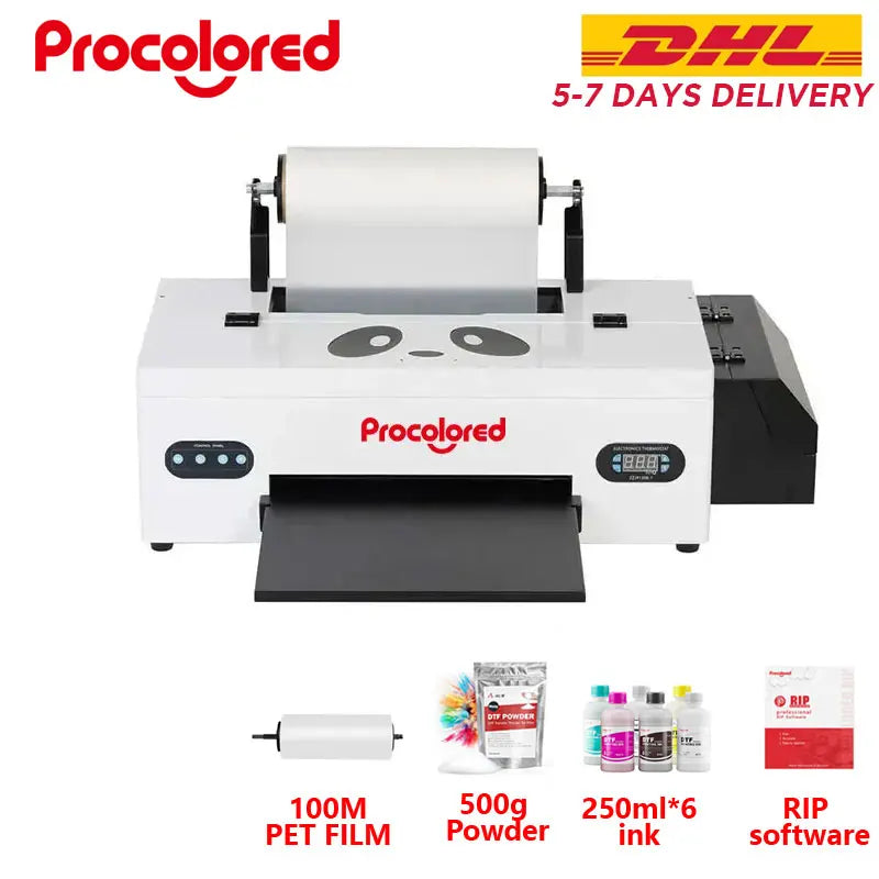 New! DTF Transfer Printer A3+ L1800 DTF Printer T Shirt Printing Machine With Curing Oven for Clothes Hoodies Jeans