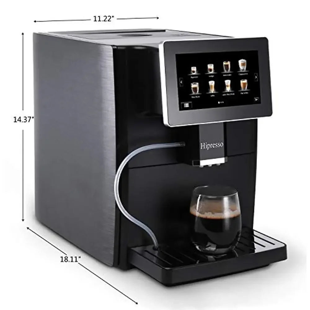 Super Automatic Espresso Machine 7" HD TFT Touchscreen Milk Frother 19 Bar Pressure