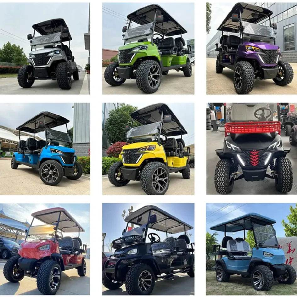 Brand New 6 Person Electric 4 Wheel Club Car Golf Cart For Sale 4 Seaters Golf Car Available with 14 inch off-road Al wheel - MarvelouStoree