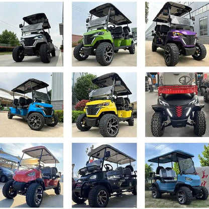 Brand New 6 Person Electric 4 Wheel Club Car Golf Cart For Sale 4 Seaters Golf Car Available with 14 inch off-road Al wheel - MarvelouStoree