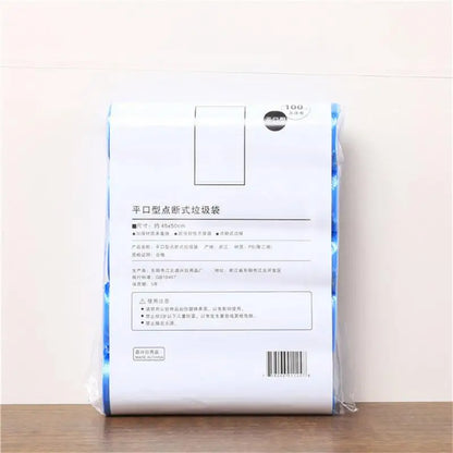 5 Rolls 1 Pack 100Pcs Household High Quality Disposable Trash Pouch Kitchen Storage Garbage Bags Cleaning Waste Bag Plastic Bag