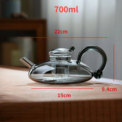 High Borosilicate Glass Teapot Set English Tea Set Heat-resistant Glass Household Scandinavian Style Brewing Teapot