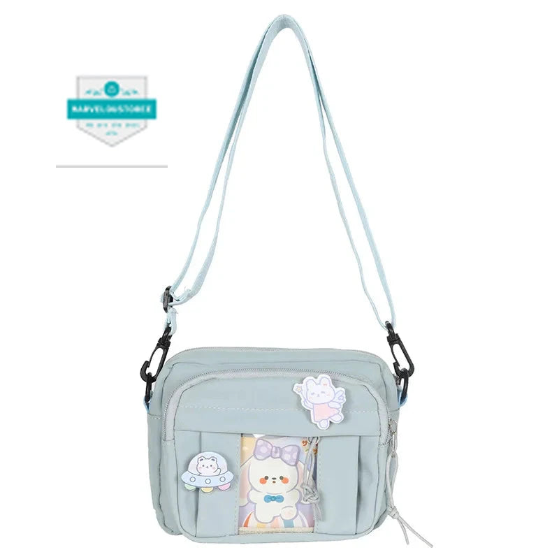 New Kawaii Bag Girls 2024 New JK Transparent Bag Small Crossbody Bag For Women Purses and Handbags Shoulder Bag Itabag Bolso