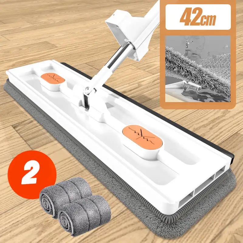 Hand Free Flat Floor Mop And Bucket Set For Professional Home Floor Cleaning Automatic Dehydration Magic Flat Mops Cleaning Mops