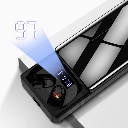 2-in-1 TWS Wireless Bluetooth Earphones 10000mAh Charging Box Wireless earphones Power bank HiFi 9D Stereo Waterproof Earbuds