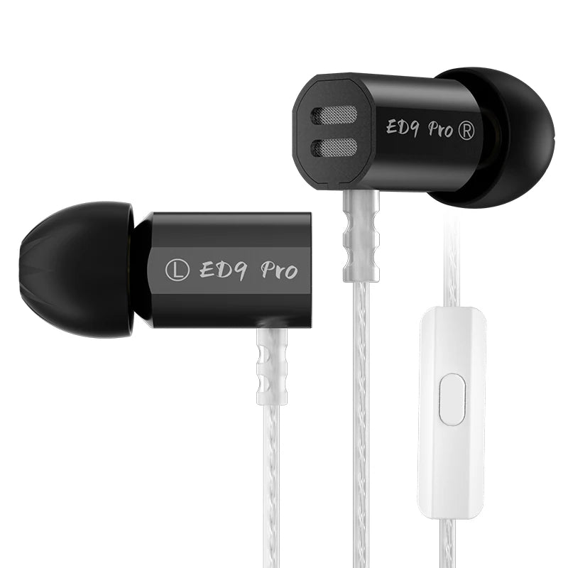 KZ ED9 PRO ED9PRO In Ear Earphones Semi-Open Large Soundstsge Dynamic Driver Bass Music Headset HIFI Zinc Alloy Metal Earphones