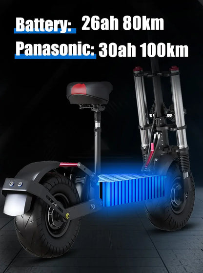 Jueshuai X60 Electric Scooter for Adults 90KM/H Speed Fast 100KM Powerful Electric Scooter Hydraulic Brake 30AH Battery Capacity