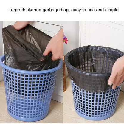 100PCS/Pack Black Household Disposable Garbage Bag Kitchen Bathroom Storage Garbage Bin Lining Flat Top Cleaning Garbage Bag